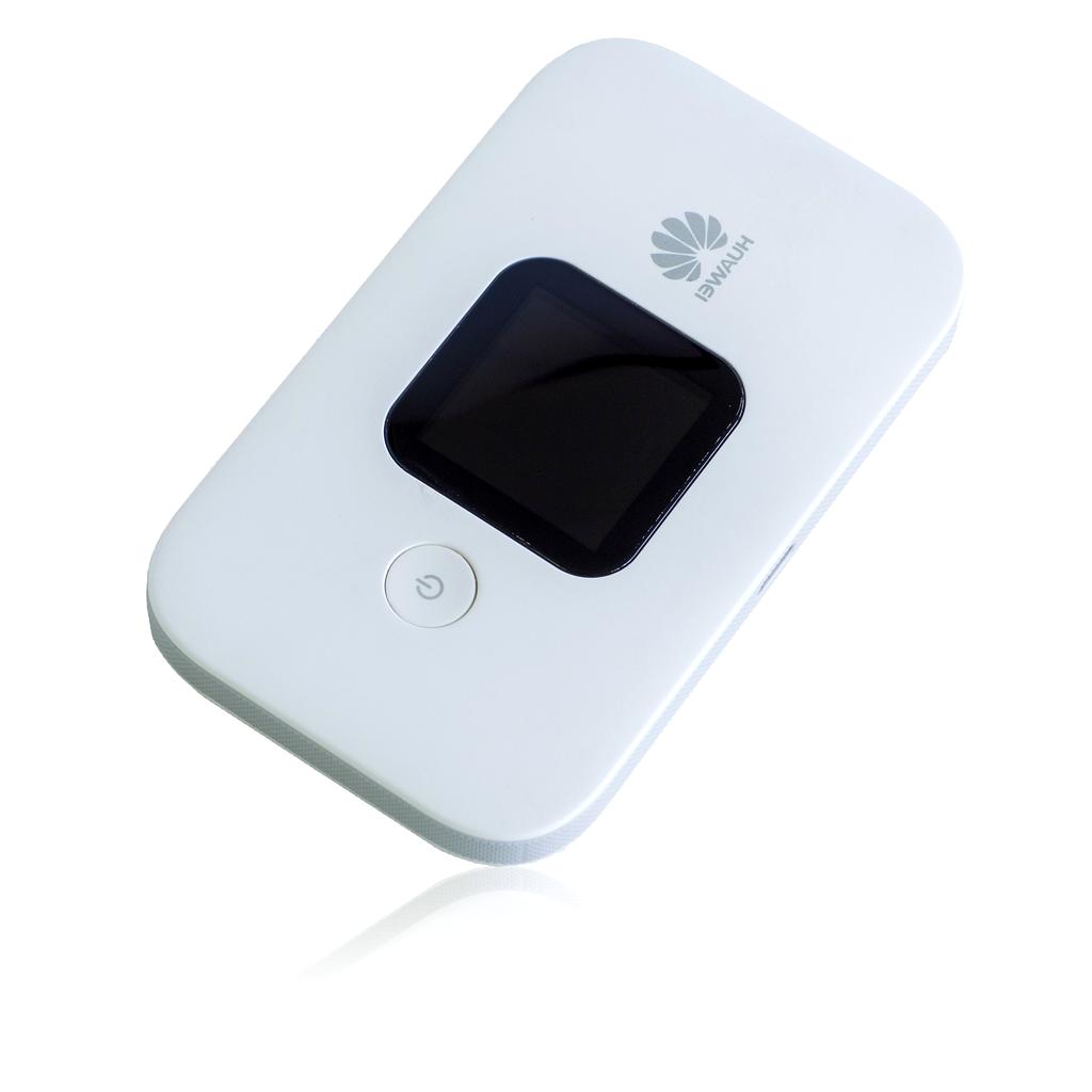 Modern Wi-Fi router with signal waves